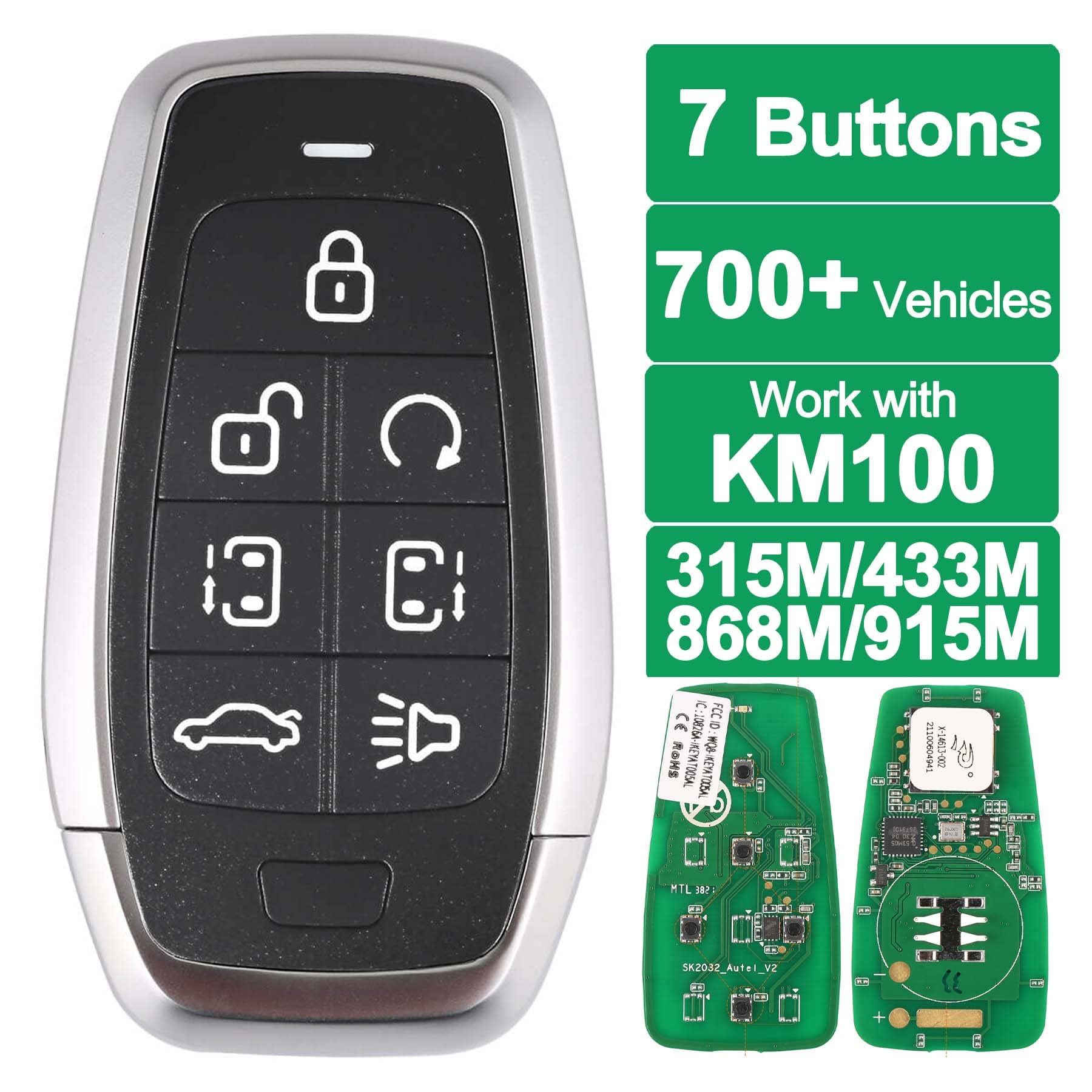 その他 Universal Keys 1e Amazon.com: Autel Universal 7-Button Smart Key, Key Fob